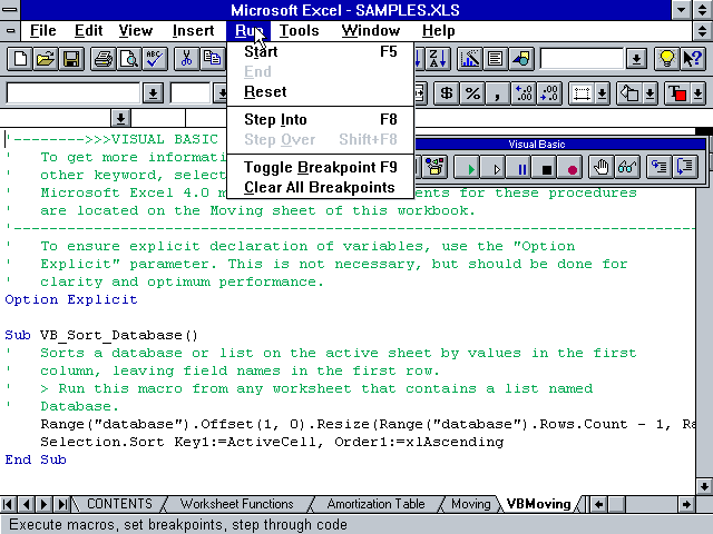 Microsoft Excel 5.0 - VBA